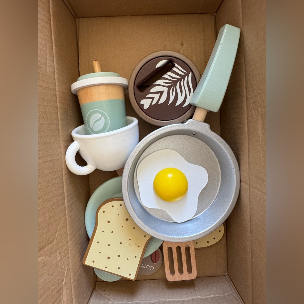 NWT Wooden Breakfast Set Montessori - Picture 8 of 12